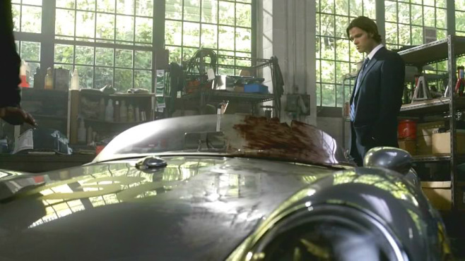 Una scena dell'episodio di Supernatural dedicato a Little Bastard