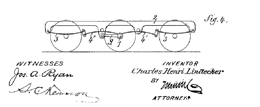Il brevetto depositato da Charles Lincecker nel 1906