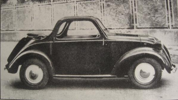 Fiat 500 "Topolino" A Accossato a quattro posti, 1949