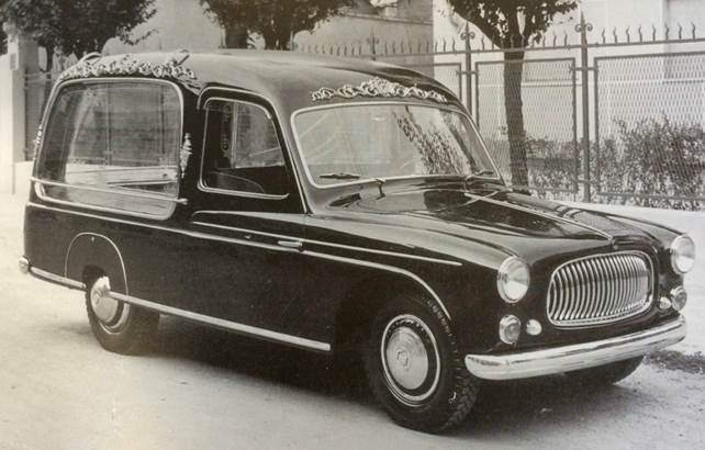  Fiat 1400 carro funebre Accossato, 1951 